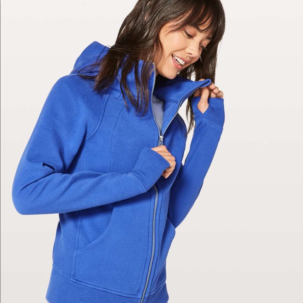 Blue lululemon scuba hoodie